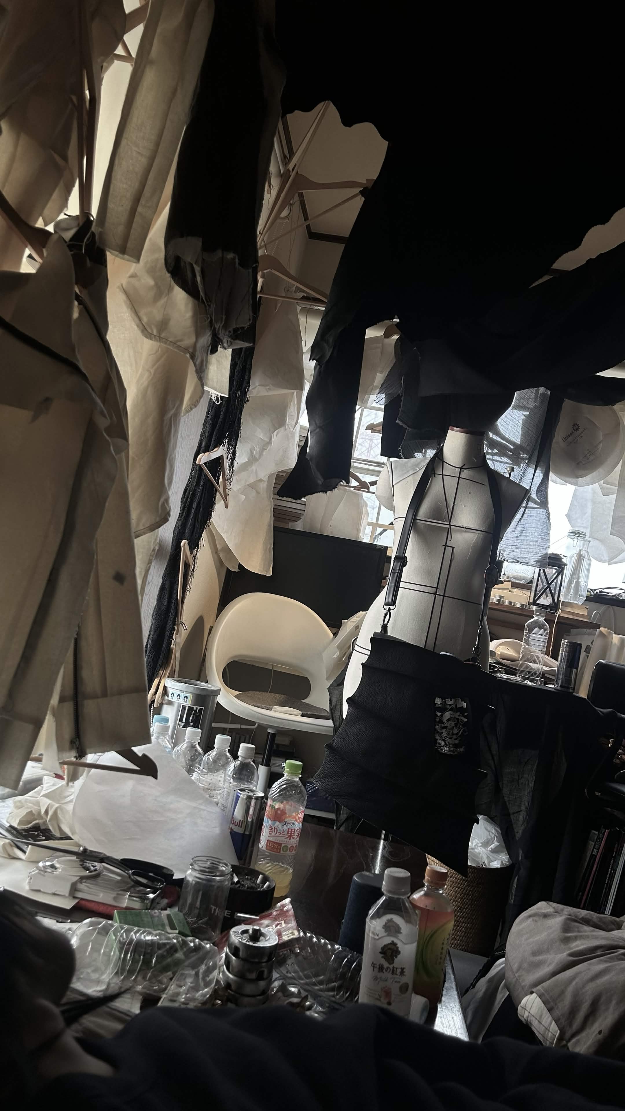 Leather Batwing messanger bag