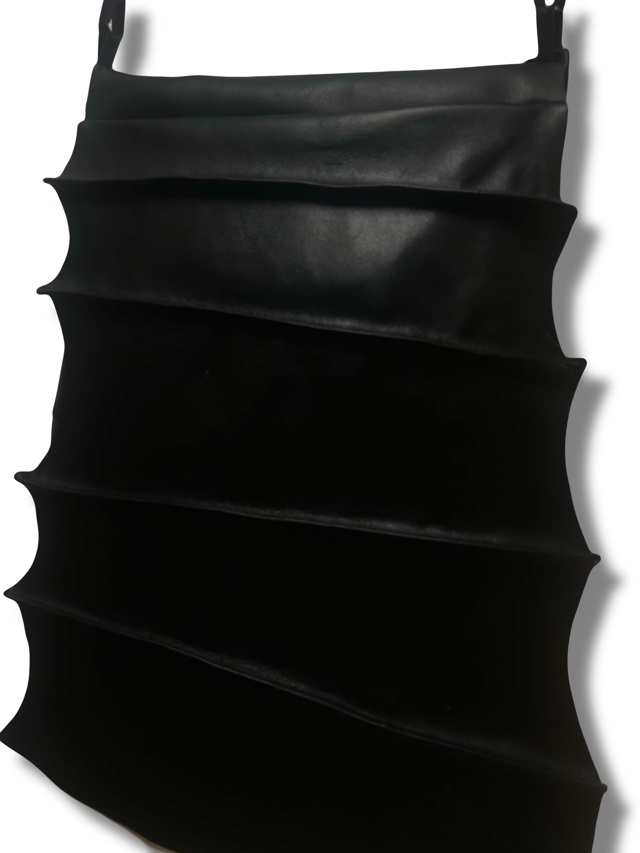 Leather Batwing messanger bag