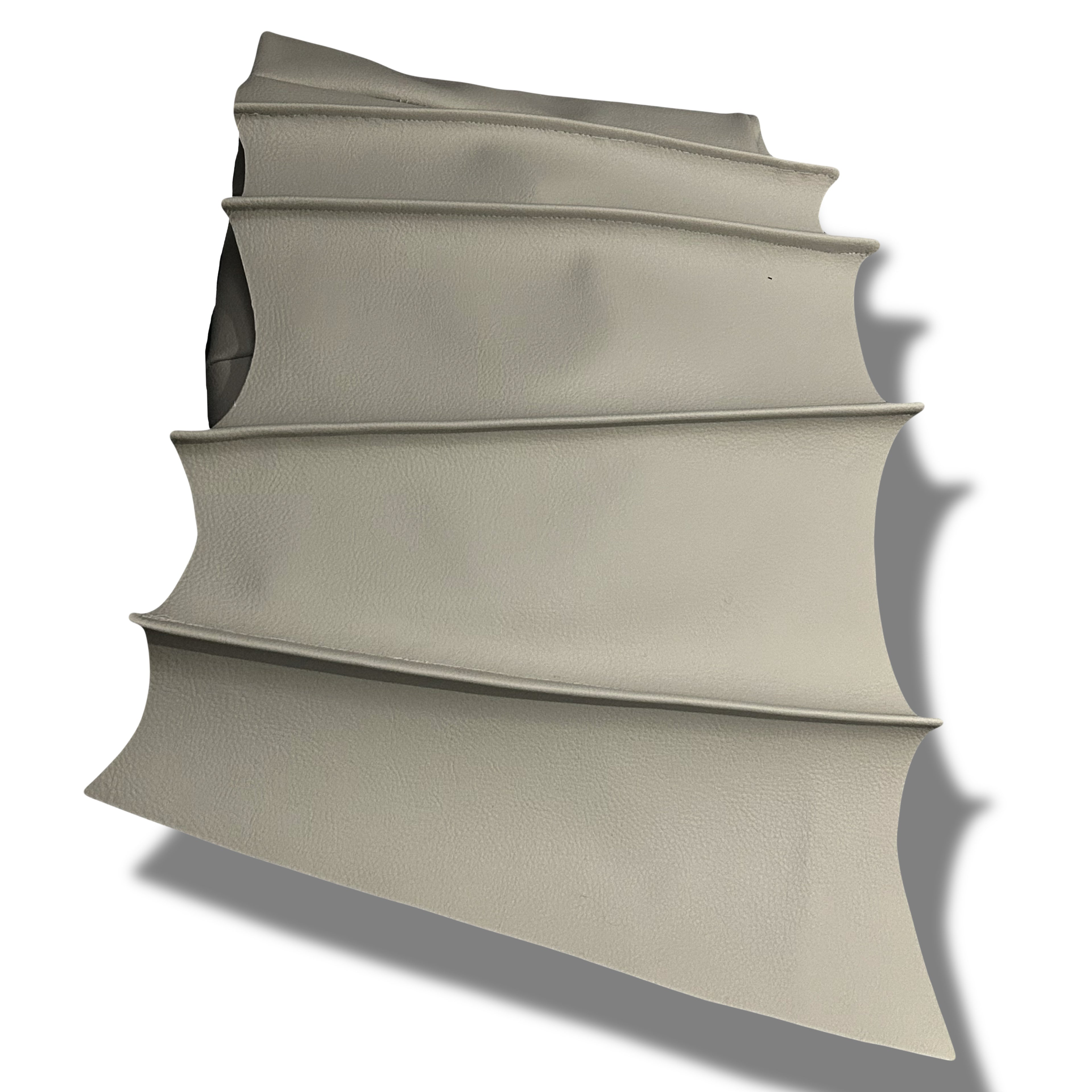 White leather batwing bag