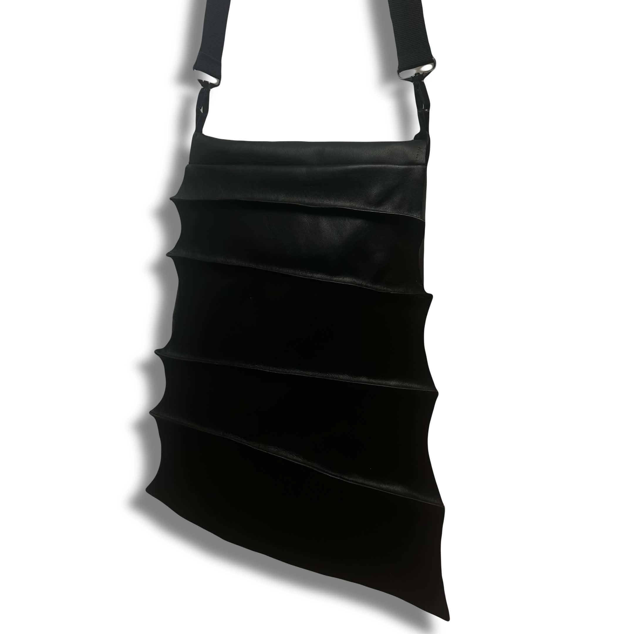 Leather Batwing messanger bag